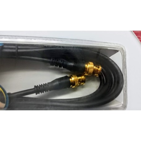 CAVO VIDEO BNC MASCHIO7BNC MASCHIO 2.5MT/PLACCATI ORO/CAVO NERO/ CAVO VIDEO BNC MASCHIO7BNC MASCHIO 2.5MT/PLACCATI ORO/CAVO NERO/