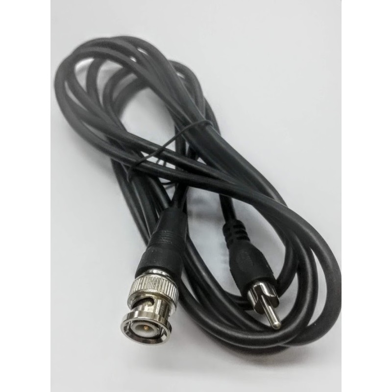 CAVO BNC-RCA METRI2 cavo rotondo, Terminale cavo_1: spina-BNC, Terminale cavo_2: spina-RCA, 2m, nero, schermatura: semplice 1x s