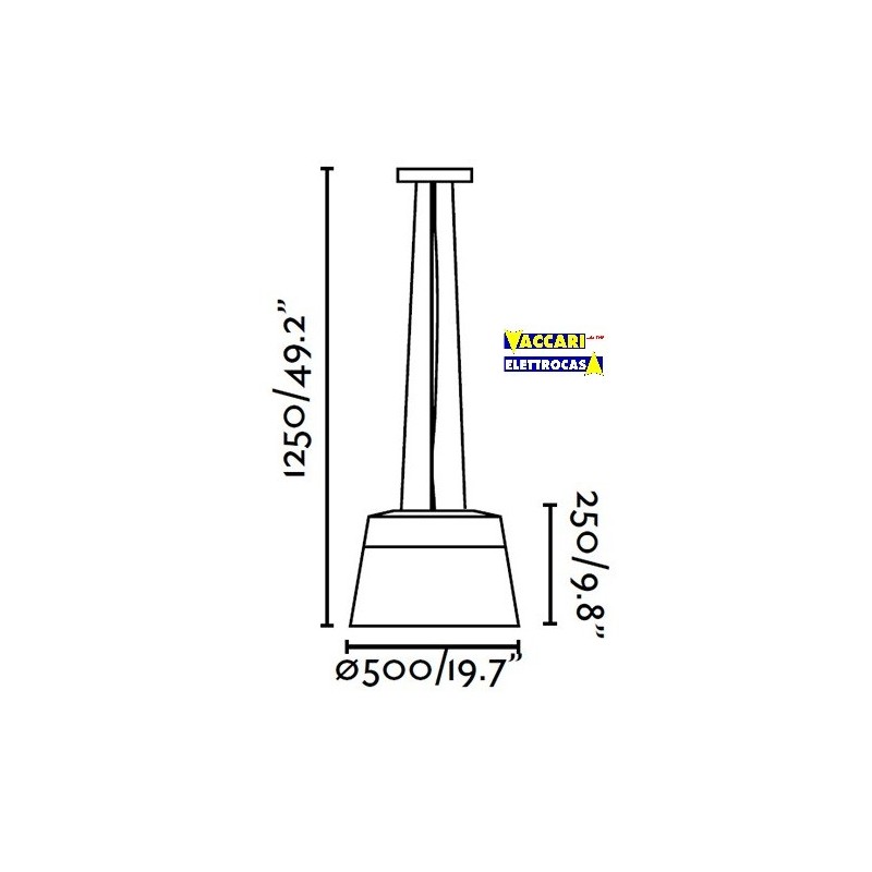 Lampadario  in tessuto e metallo FARO SAC 66192