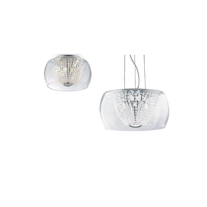 Lampadario AUDI con cristalli 11 luci IDEAL LUX