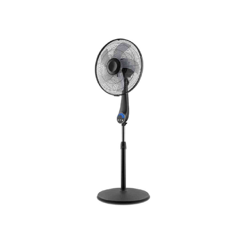 Ventilatore piantana cm40 nero 5 pale silenziosissimo con telecomando EV074 QUIET CFG