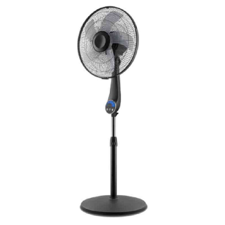Ventilatore piantana cm40 nero 5 pale silenziosissimo con telecomando EV074 QUIET CFG