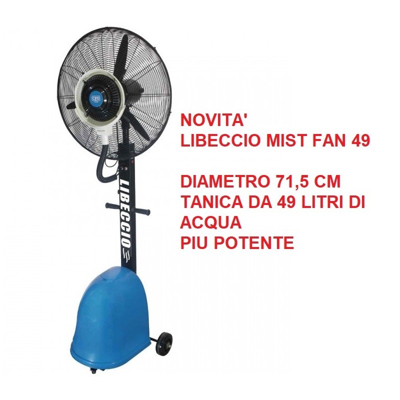 GRANDE VENTILATORE NEBULIZZANTE PER ESTERNO NUOVA VERSIONE LIBECCIO