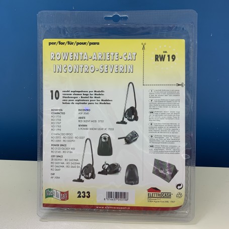 Sacchi per aspirapolvere 10pz per ROWENTA RW19