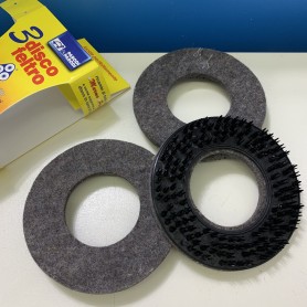 Kit 3 dischi feltro per tutte le lucidatrici a montaggio rapido PARODI & PARODI 2