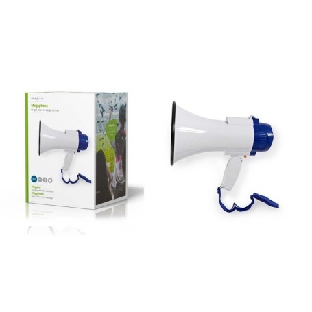 Megafono con sirena integrata e portata di 250Mt, funzione registrazione 10 secondi NEDIS