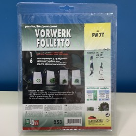 Sacchetti per aspirapolvere VORWERK FOLLETTO Kobold VK140, VK141, VK150