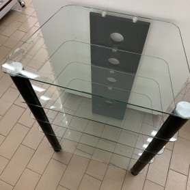 tavolo porta tv 5 ripiani cristallo 2