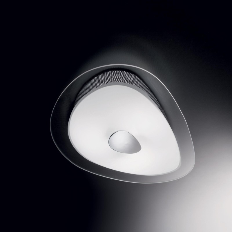 Plafoniera con montatura in metallo smaltato bianco GEKO PL2 IDEAL LUX