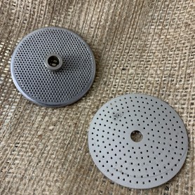 Coppia filtri superiore e inferiore di ricambio per moka elettrica VELOX 4 tazze 