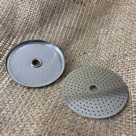 Coppia filtri superiore e inferiore di ricambio per moka elettrica VELOX 4 tazze  2