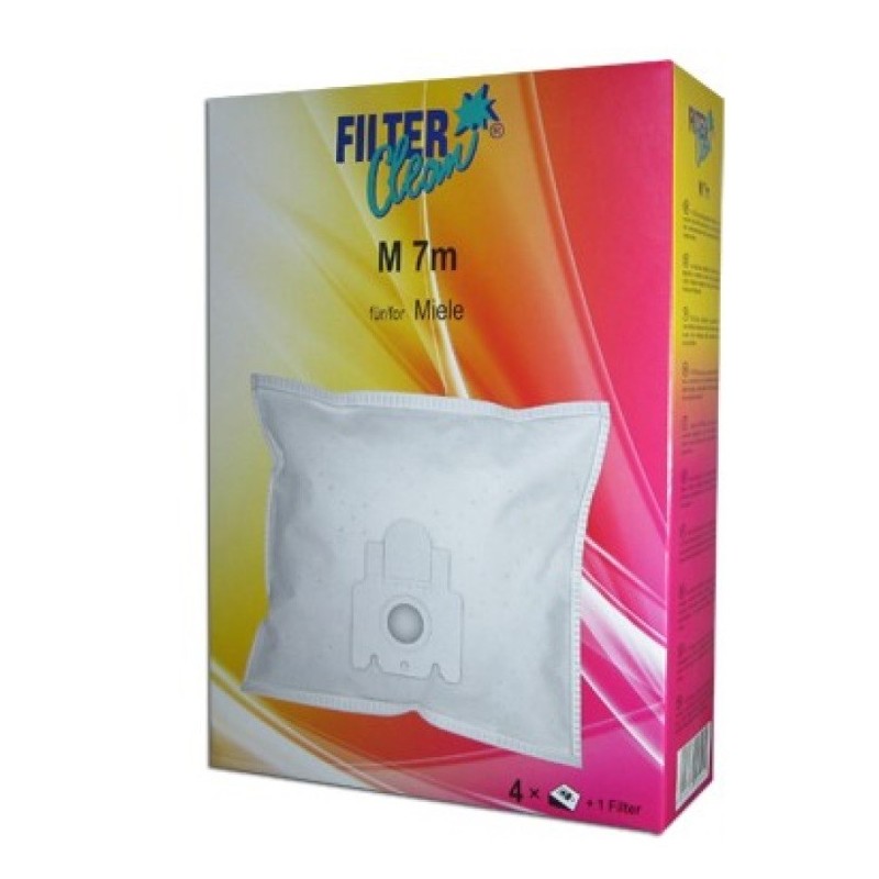 Sacchetti polvere: Sacchetti aspirapolvere Miele originali FJM confezione  da 4 pezzi + 2 Filtri