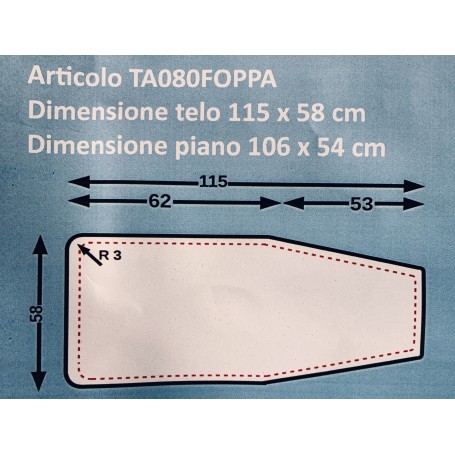 telo asse da stiro per Foppapedretti cotonr e mollettone 600gr telo asse da stiro per Foppapedretti cotonr e mollettone 600gr
