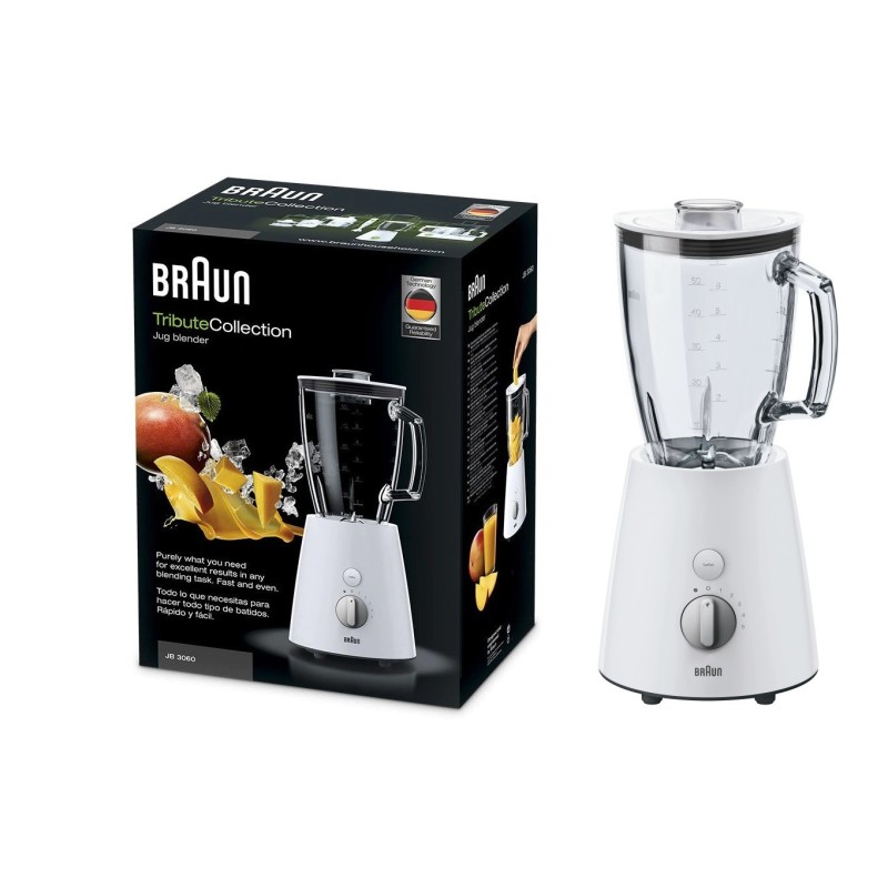 frullatore blender braun jb 3060 WHT tribute collection COLORE BIANCO