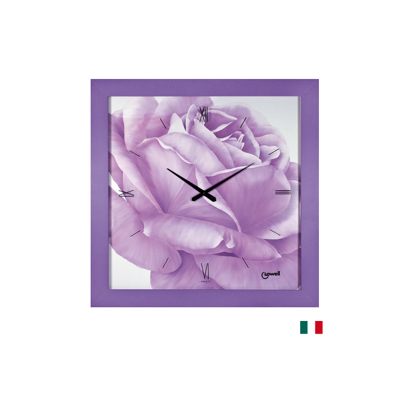 Grande Orologio da Parete quadro cornice viola...