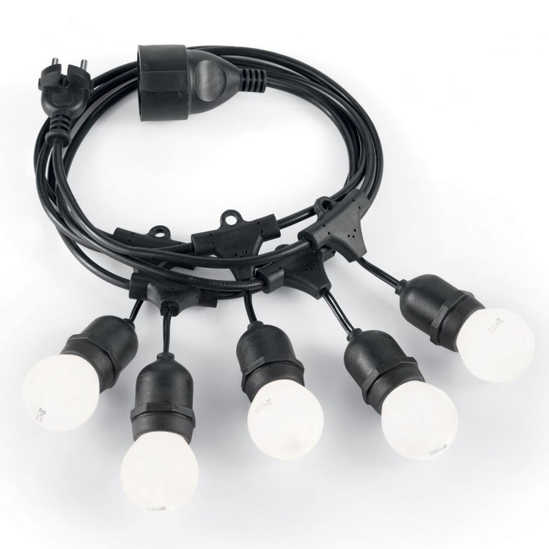 Cordone di lampadine per giardini e terrazzi FIESTA SP5 IDEALLUX PROLUNGABILE