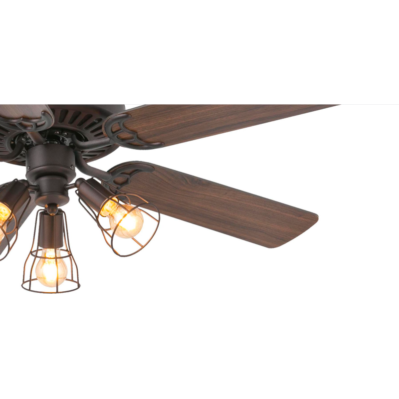 VENTILATORE SENZA LUCE 5 PALE LEGNO