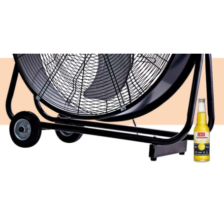 GRANDISSIMO VENTILATORE DA TERRA CON RUOTE PROFESSIONALE DIAMETRO 97 CM