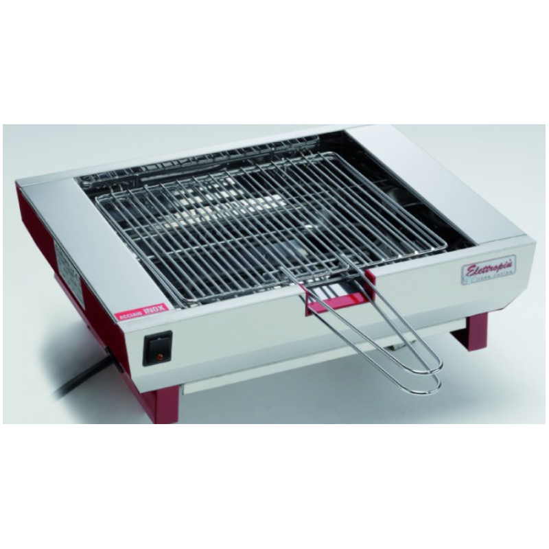 PICCOLA GRIGLIA ELETTRICA TUTTA INOX B830 ELETTROPIU'1600Watt