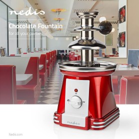 Fontana di cioccolato a 3 livelli NEDIS FCCF100FRD 2