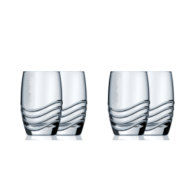 Set 4 bicchieri in vetro per gasatore SODASTREAM linea cristal 2