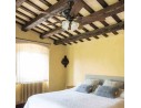 Ventilatore a soffitto FARO CORSO con luce marrone 5 pale in legno stile rustico