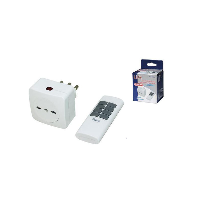 Kit presa wireless con radiocomando 12ch LIFE