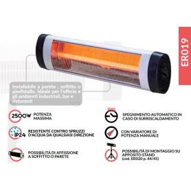 PIANTANA RISCALDANTE PER ESTERNO SCIROCCO CFG ER019/ER020 2
