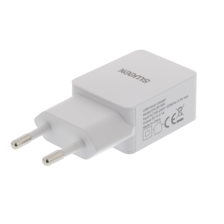 CARICATORE USB 2.1 SWEEX BIANCO