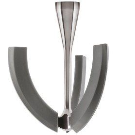Frusta acciaio inox bordi flessibili silicone per SMF01/02/03/13 SMFB02 SMEG
