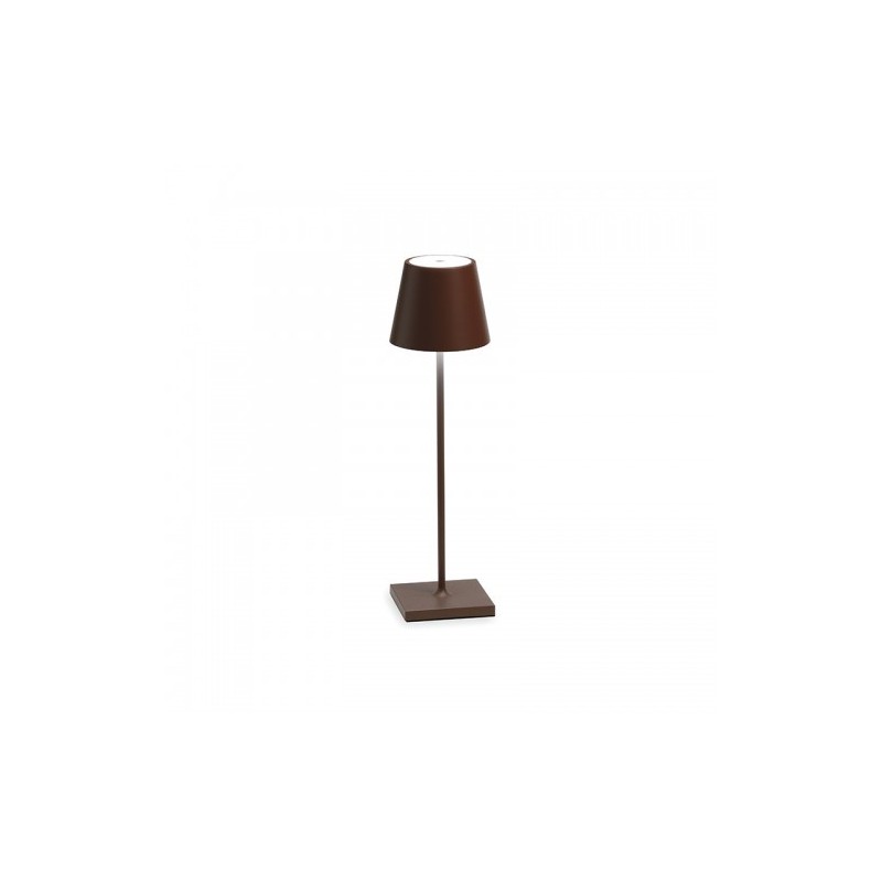 POLDINA PRO CORTEN LAMPADA DA TAVOLO SENZA FILO MARRONE CORTEN