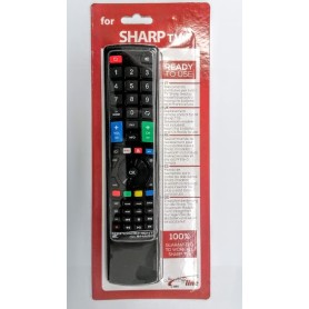 TELECOMANDO PER TV SHARP SOSTITUTIVO GIA' PRONTO ALL'USO JollyLine
