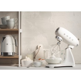 Impastatrice Smeg Bianco Full Color con ciotola in vetro 2
