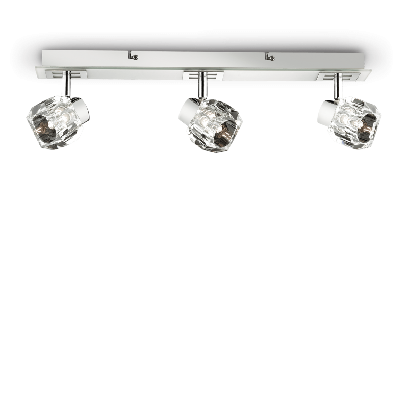 Lampada da parete a 3 luci bianca NOSTALGIA AP3 Bianca Ideal Lux