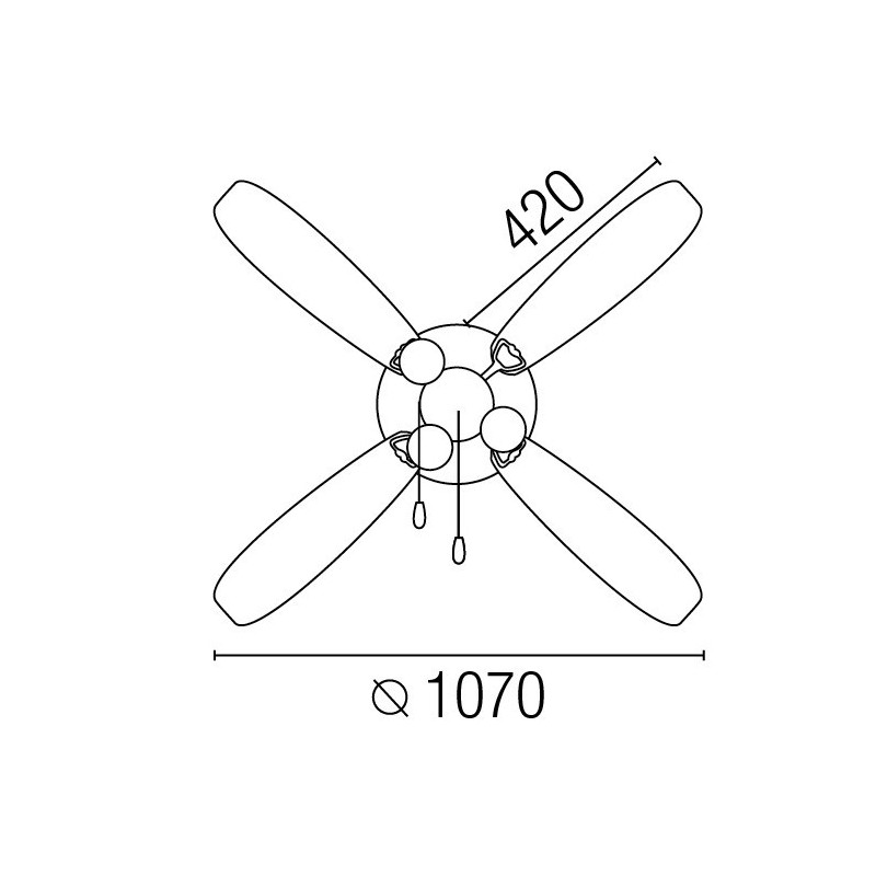 Ventilatore soffitto  FARO LISBOA con luce...