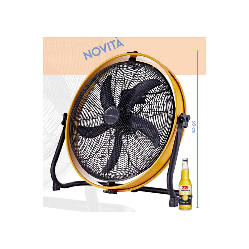 Ventilatore da terra cm60 EV097 YELLOW Circle 60 CFG