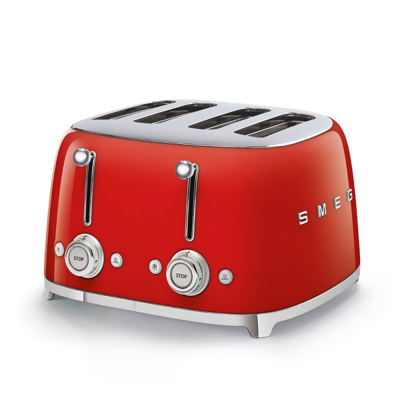 TOSTAPANE 4 FETTE SEPARATE ROSSO SMEG TSF03RDEU