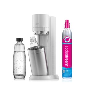 DUO SODASTREAM GASATORE CON BOTTIGLIA IN VETRO E PET NUOVO BIANCO