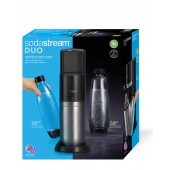 Gasatore con 2 bottiglie plastica/vetro DUO SodaStream NERO