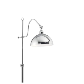 Piantana da terra con montatura e diffusore in metallo color CROMO IDEAL LUX