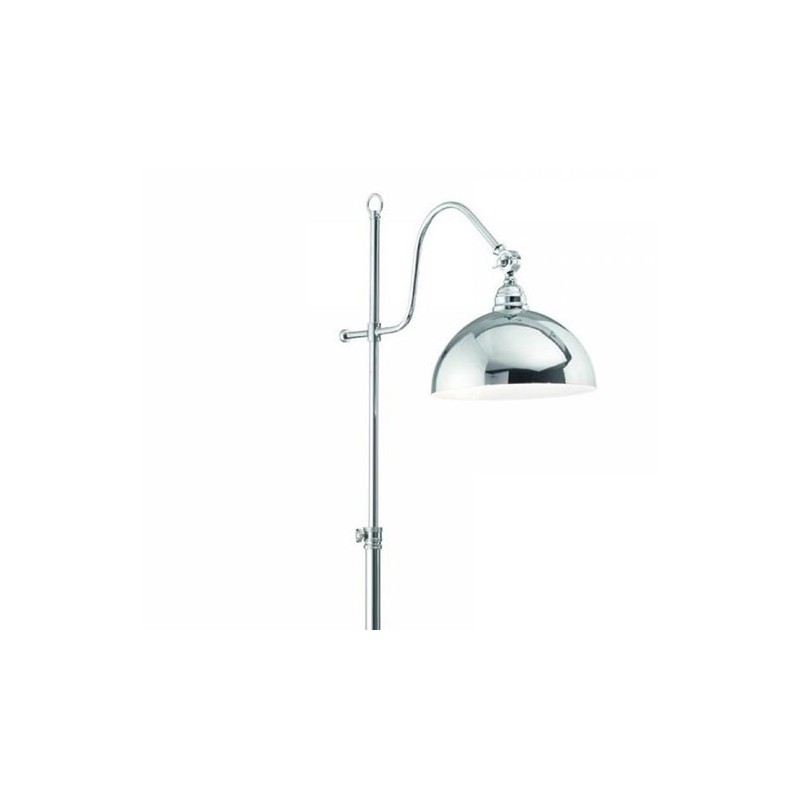 Piantana da terra con montatura e diffusore in metallo color CROMO IDEAL LUX