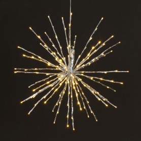 TWIGBALL Sfera fuoco artificio argento d60 200LED flash bianco caldo LED BRAA 200-H (WW-WW) 26474 LOLLI 2
