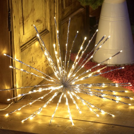TWIGBALL Sfera fuoco artificio argento d60 200LED flash bianco caldo LED BRAA 200-H (WW-WW) 26474 LOLLI TWIGBALL Sfera fuoco artificio argento d60 200LED flash bianco caldo LED BRAA 200-H (WW-WW) 26474 LOLLI