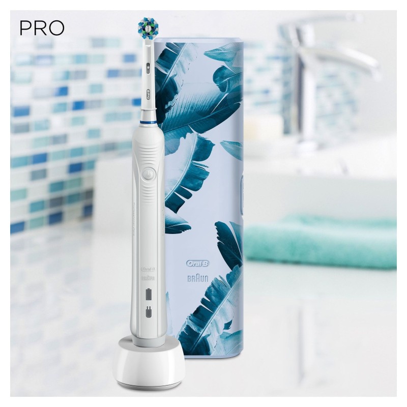 Spazzolino elettrico azzurro con custodia PRO1 750 90782084 ORAL-B
