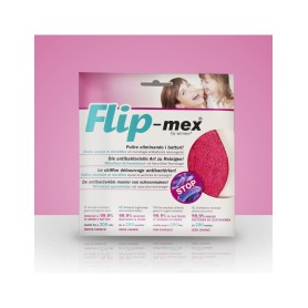 PANNO SPUGNA FLIPMEX IN MICROFIBRA rosa cm 16x16 2