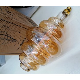 Lampadina vintage cm40 altezza HONEY ambrata LED 12W 2200K E27 237299 Ideal Lux 2