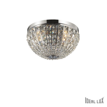 PLAFONIERA IN CRISTALLO MOLATO CALYPSO PL4  IDEALLUX