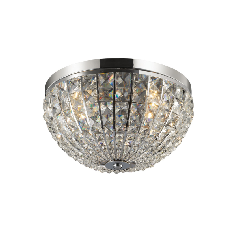 PLAFONIERA IN CRISTALLO MOLATO CALYPSO PL4  IDEALLUX