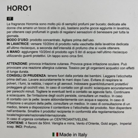 Cofanetto 4 fragranze 50ml Imperial Soap, Vaniglia e Mirra, Vento d'Oriente, Gold Argan HOROMIA