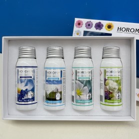 Cofanetto da 4 fragranze 50ml Blue Fior di Loto, Fresh Cotton, Bianco Infinito, Musica del Sole HOROMIA HORO2 2